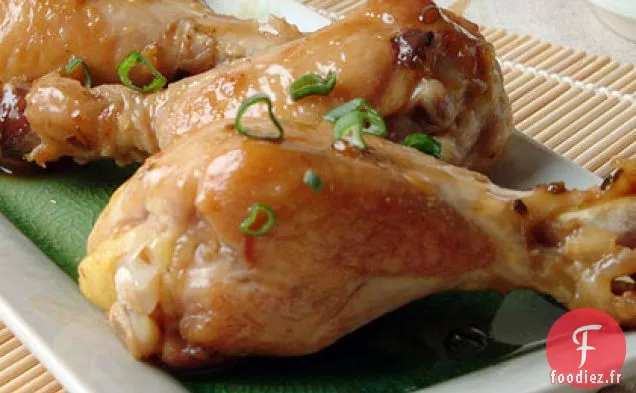 Pilons de Poulet aux Agrumes Et au Soja