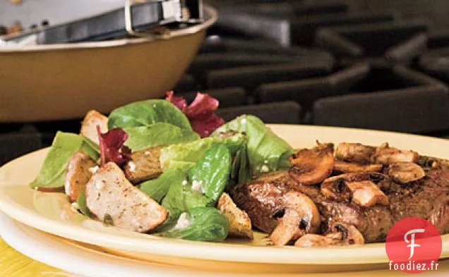 Steak Balsamique Aux Champignons