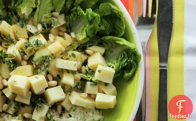 Fromage Provolone, Pommes Et Riz Complet