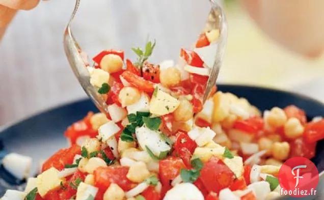 Salade de Pois Chiches et Tomates