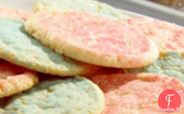 Biscuits au Sucre au Citron avec du Sucre Coloré de Sandy