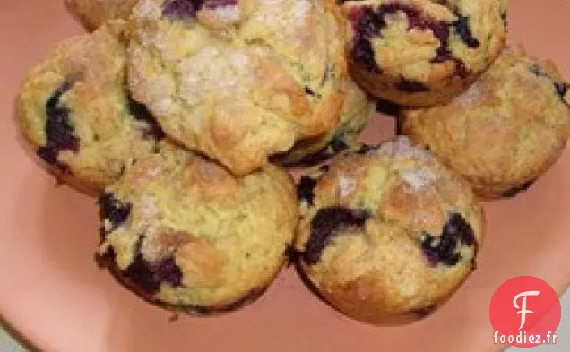 Muffins à l'Avoine et aux Bleuets