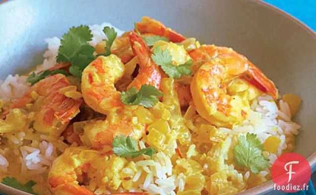 Curry de Crevettes à la Noix de Coco