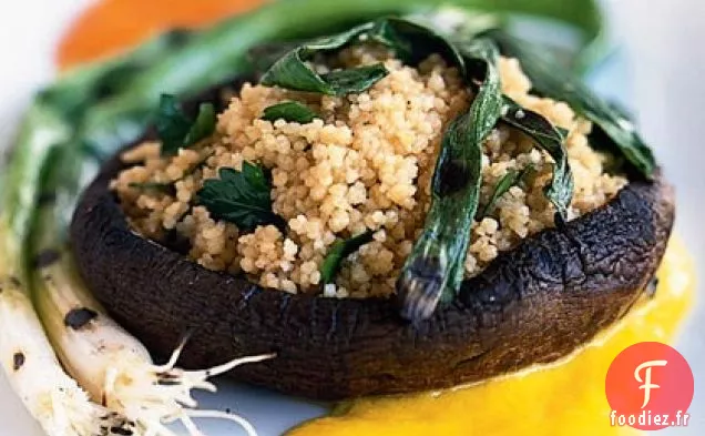 Portabellas grillées avec Couscous