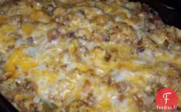 Cocotte de Poulet, Farce et Haricots Verts