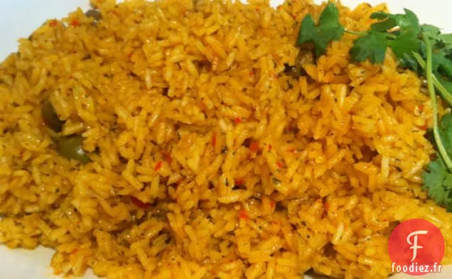 Riz jaune à fond croustillant