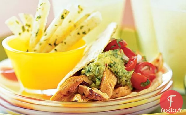 Tacos Moelleux Au Poulet Épicé