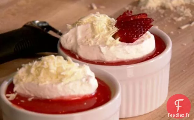 Pudding Préféré de Justin à la Sauce aux Fraises