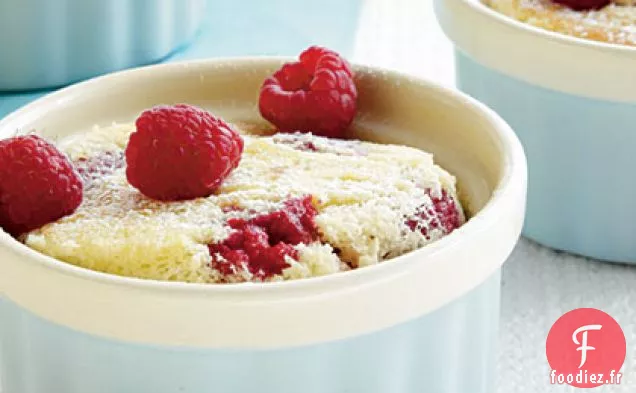 Gâteaux au Pudding aux Framboises et Au Citron