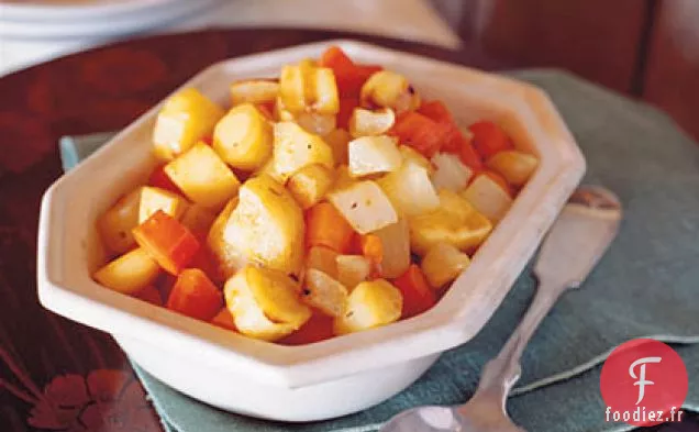 Légumes-Racines Rôtis avec Glaçage à l'Érable