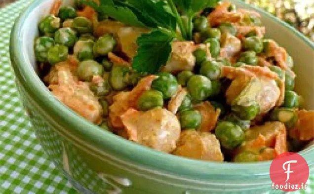 Salade de Pois Croquants et Châtaignes d'Eau