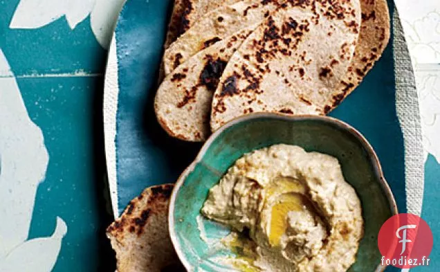 Houmous aux Pains Plats de Blé Entier