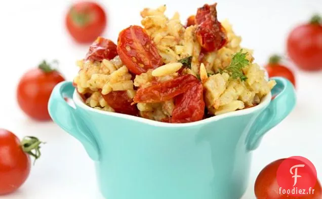 Recette de Risotto aux Tomates Rôties au Four