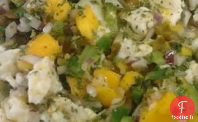 Ceviche de Flétan-Mangue
