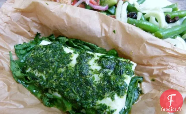 Poisson Sauvage En Parchemin Aux Herbes D'Été