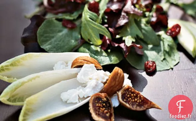 Mesclun aux Figues Séchées et Fromage de Chèvre