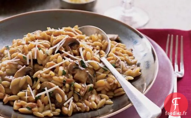 Risotto à l'Orzo aux Champignons
