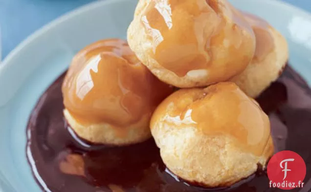 Choux à la Crème Caramel-Chocolat