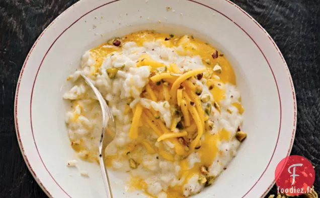 Risotto Vanille & Noix De Coco À La Mangue Épicée Et Pistache