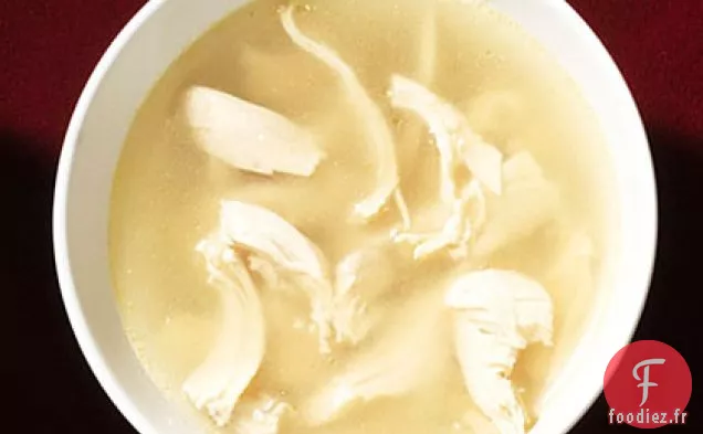 Poulet Poché au Gingembre et Bouillon