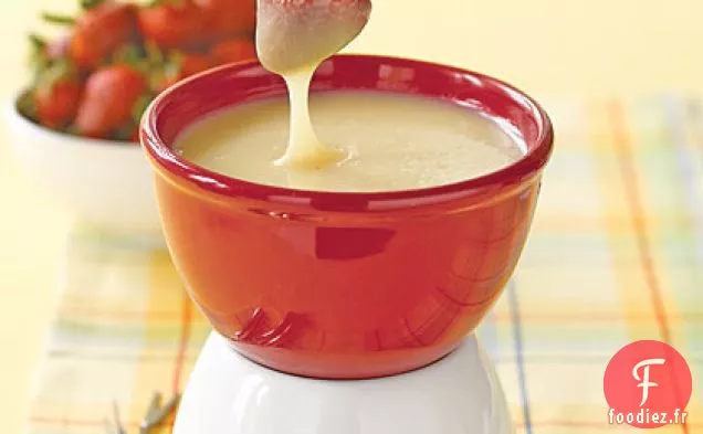 Fondue au Chocolat Blanc