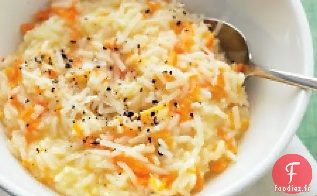Risotto au Parmesan et aux carottes