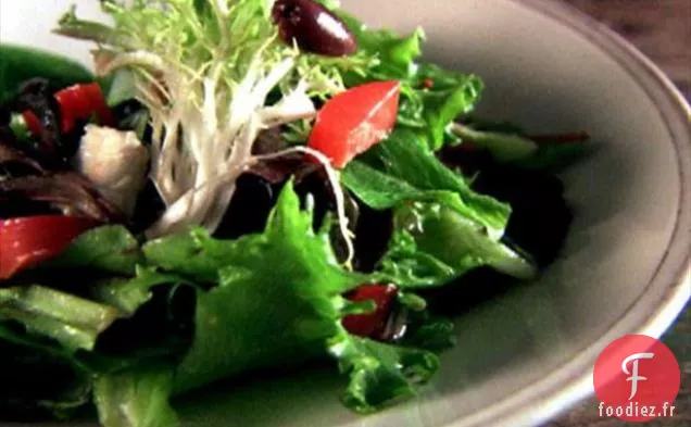 Salade Verte Mixte avec Vinaigrette au Xérès