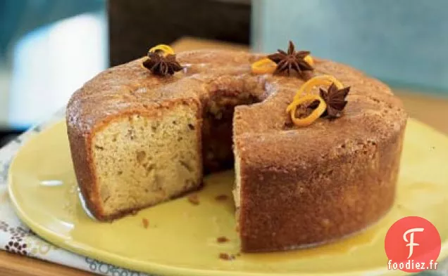 Gâteau Poire-Noix au Sirop Miel-Orange