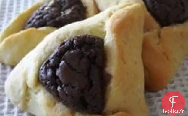Hamentashen avec Garniture au Brownie
