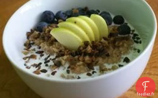 Flocons d'Avoine Crémeux aux Pommes, à La Cannelle et aux Raisins Secs