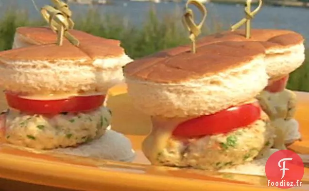 Hamburgers aux Crevettes avec Mayonnaise au Wasabi