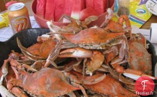 Crabes Bleus Cuits à la Vapeur