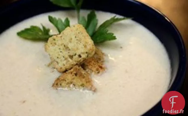 Soupe de Poireaux au Chou-Fleur à Faible Teneur En Glucides