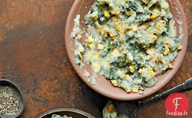 Purée de Petits Pois et Pommes de Terre au Maïs (Irio)