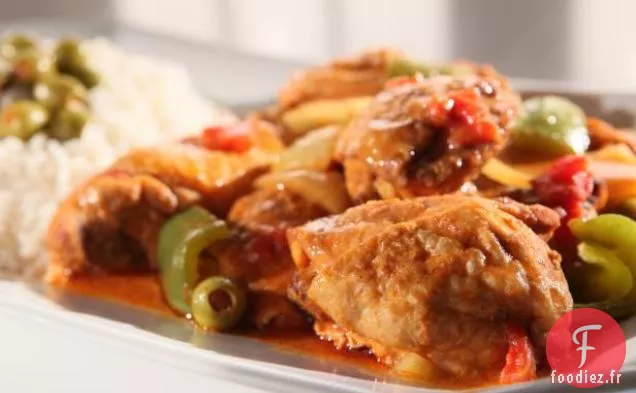 Poulet Espagnol avec Riz Épicé au Citron