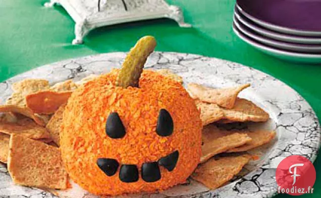 Boule de Fromage Jack-o'-Lantern