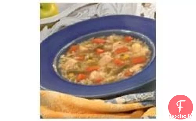 Soupe de Légumes au Poulet de Campagne