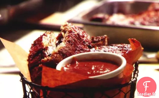 Côtes Levées Frottées à Sec avec Sauce BARBECUE au Vinaigre