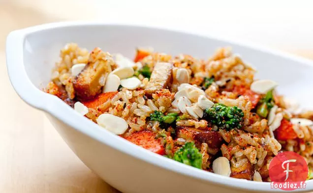 Riz Frit Simple Aux Sept Épices Japonaises