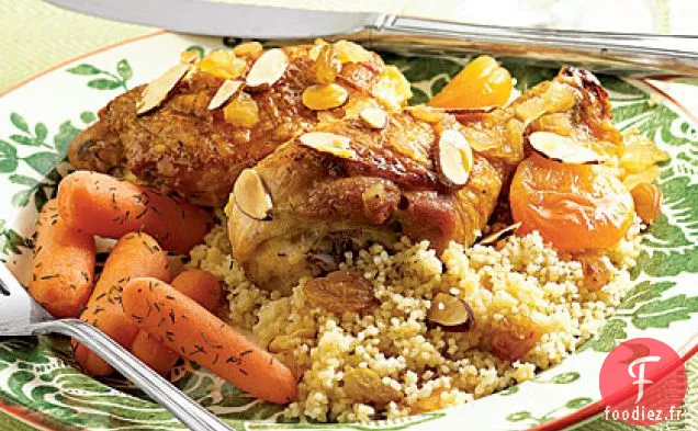 Poulet Braisé aux Abricots