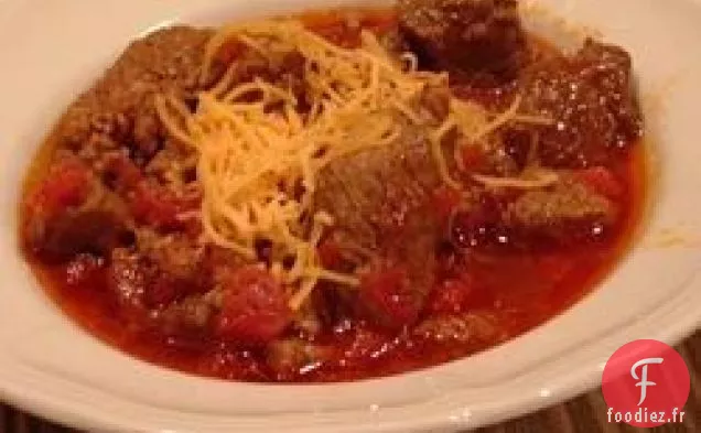 Le Copieux Chili aux Trois Viandes de Jen