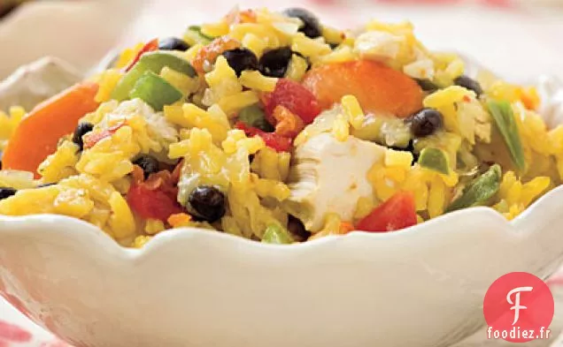 Poulet au Four et Riz Aux Haricots Noirs