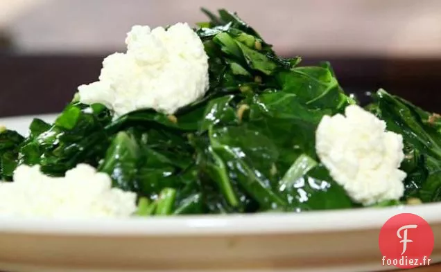 Légumes Verts avec Beurre Épicé et Ricotta Fraîche