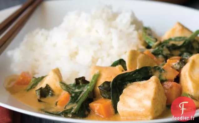 Ragoût de Poisson Au Curry Rouge Thaïlandais