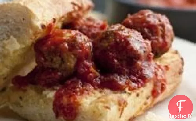 Sandwichs aux Boulettes de Viande à la Mozzarella