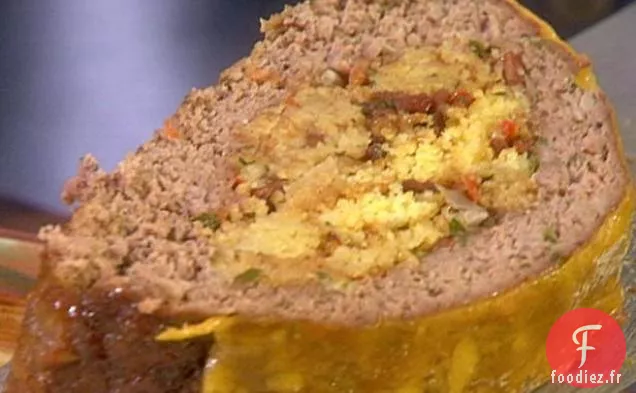 Pain de Viande Farci au Pain de Maïs