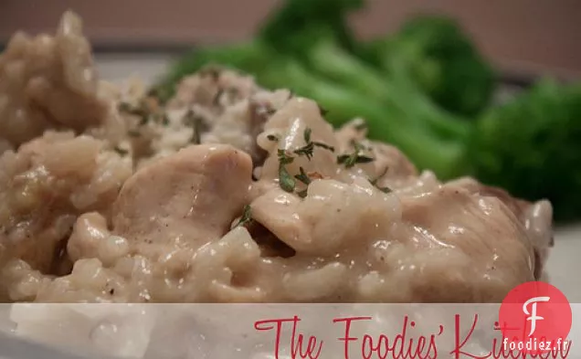 Risotto au Poulet et aux Champignons
