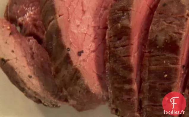 Filet de Bœuf Rôti Lentement et Mayonnaise au Parmesan au Basilic
