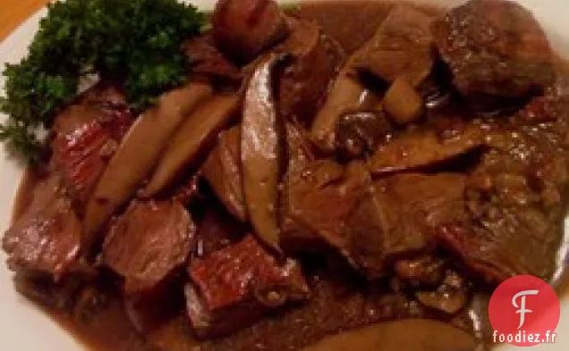 Pointes de Steak à la Sauce aux Champignons