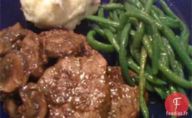 Filets Poêlés à la Sauce aux Champignons